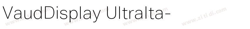 VaudDisplay UltraIta字体转换 VaudDisplay UltraIta字体转换